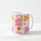 Mug Aquarelle rose (Devant droit)