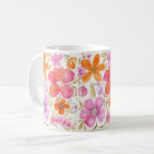 Mug Aquarelle rose (Devant gauche)