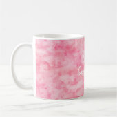 Mug Aquarelle rose bonjour belle (Gauche)