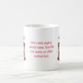 Mug Aquarelle rose et crème mignonne Aimer le cacao ch (Centre)