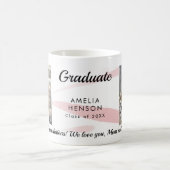Mug Aquarelle rose Félicitations Graduate 2 Photo (Centre)