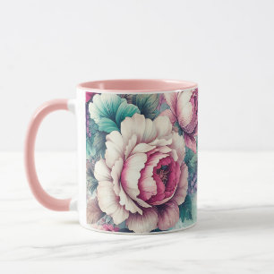Mug Aquarelle Rose Florale
