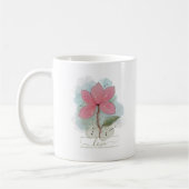 Mug Aquarelle rose Flower Love (Gauche)