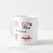 Mug Aquarelle rose Meilleure maman Tous les chants de  (Devant gauche)