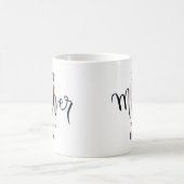 Mug Aquarelle rose meilleure mère au monde (Centre)