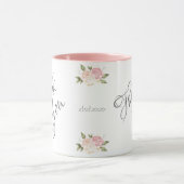 Mug Aquarelle rose Merci jolie (Centre)