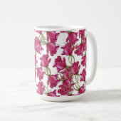 Mug Aquarelle rose Roses Art peint à la main (Devant droit)