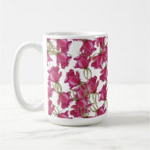 Mug Aquarelle rose Roses Art peint à la main (Gauche)