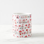 Mug Aquarelle rose rouge Chauffage domestique (Centre)