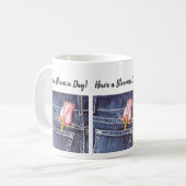 Mug Aquarelle rose simple (Devant gauche)