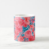 Mug Aquarelle Rose tapisserie florale (Centre)
