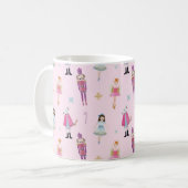 Mug Aquarelle rose Whimsical Ballet Casse-Noisettes (Devant gauche)