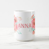 Mug Aquarelle, roses. (Centre)