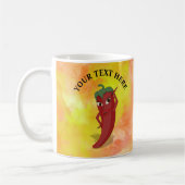 Mug Aquarelle rouge Hot Pepper Diva (Gauche)