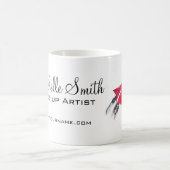 Mug Aquarelle rouge lèvres et marque de maquillage rou (Centre)