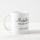 Mug Aquarelle rouge lèvres et marque de maquillage rou (Gauche)