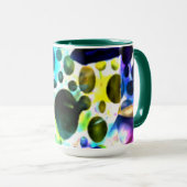 Mug Aquarelle rustique avec trous et découpes (Devant droit)