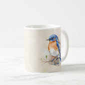 Mug Aquarelle rustique Bleu Est (Devant droit)