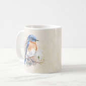 Mug Aquarelle rustique Bleu Est (Devant gauche)