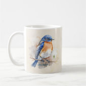 Mug Aquarelle rustique Bleu Est (Gauche)