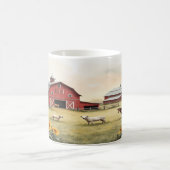 Mug Aquarelle rustique de ferme (Centre)
