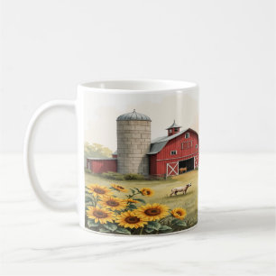 Mug Aquarelle rustique de ferme