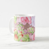 Mug Aquarelle rustique Succulents (Devant gauche)