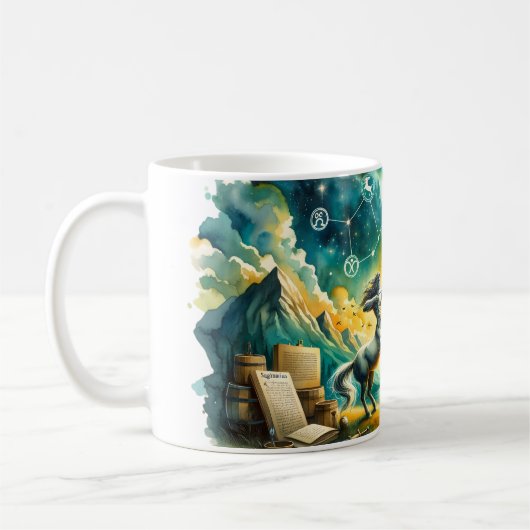 Mug Aquarelle Sagittaire (Gauche)