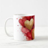 Mug Aquarelle Saint-Valentin Coeur (Gauche)