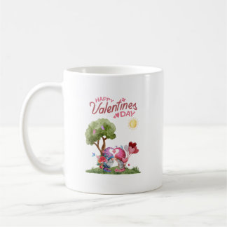 Mug Aquarelle Saint Valentin Gnome Couple