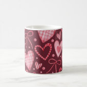 Mug Aquarelle Saint-Valentin : rose Bourgogne (Centre)