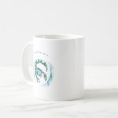 Mug Aquarelle Scorpion Astrologie Zodiaque | Monogramm (Devant gauche)