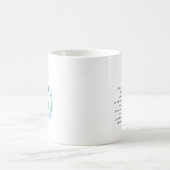 Mug Aquarelle Scorpion Astrologie Zodiaque | Monogramm (Centre)