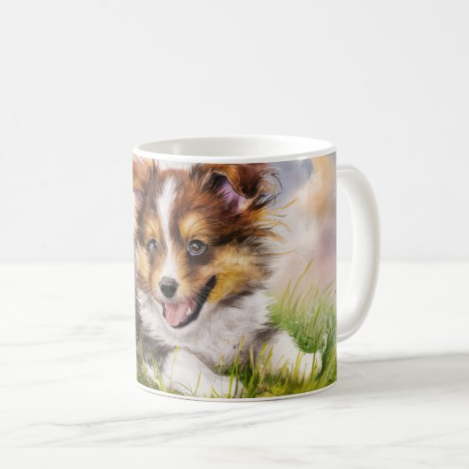 Mug Aquarelle Shelter Puppy (Devant droit)