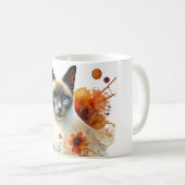 Mug Aquarelle Siamese Cat Blue Point (Devant droit)