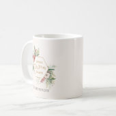 Mug Aquarelle simple Hiver Botanique Blanc Vacances (Devant gauche)