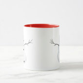 Mug Aquarelle Snowman mignonne Red Christmas Coffee Mu (Centre)