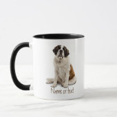 Mug Aquarelle St. Bernard Chien de compagnie personnal (Gauche)