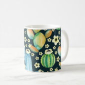 Mug Aquarelle Succulente Cactus Motif Floral (Devant droit)