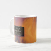 Mug Aquarelle Sunset Sky Yoga Instructeur de médiation (Devant gauche)
