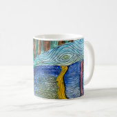 Mug Aquarelle sur la pâte à café (Devant droit)