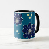 Mug Aquarelle Symphonie florale - Botanique sans joint (Devant droit)