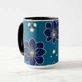 Mug Aquarelle Symphonie florale - Botanique sans joint (Devant gauche)
