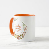 Mug Aquarelle Thanksgiving Citrouilles (Devant gauche)