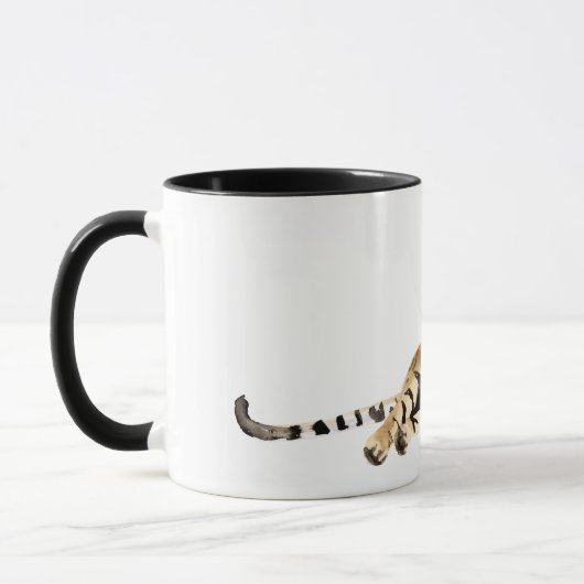 Mug Aquarelle Tiger Repose (Gauche)