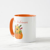 Mug Aquarelle Tournesols mignons automne Rustique auto (Devant gauche)