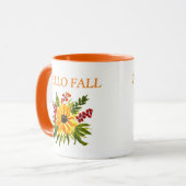 Mug Aquarelle Tournesols mignons automne Rustique auto (Devant gauche)
