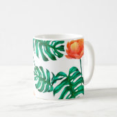 Mug aquarelle transparente illustration arrière - plan (Devant droit)