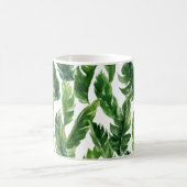 Mug Aquarelle Tropical Banana Feuille Motif (Centre)