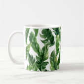 Mug Aquarelle Tropical Banana Feuille Motif (Gauche)